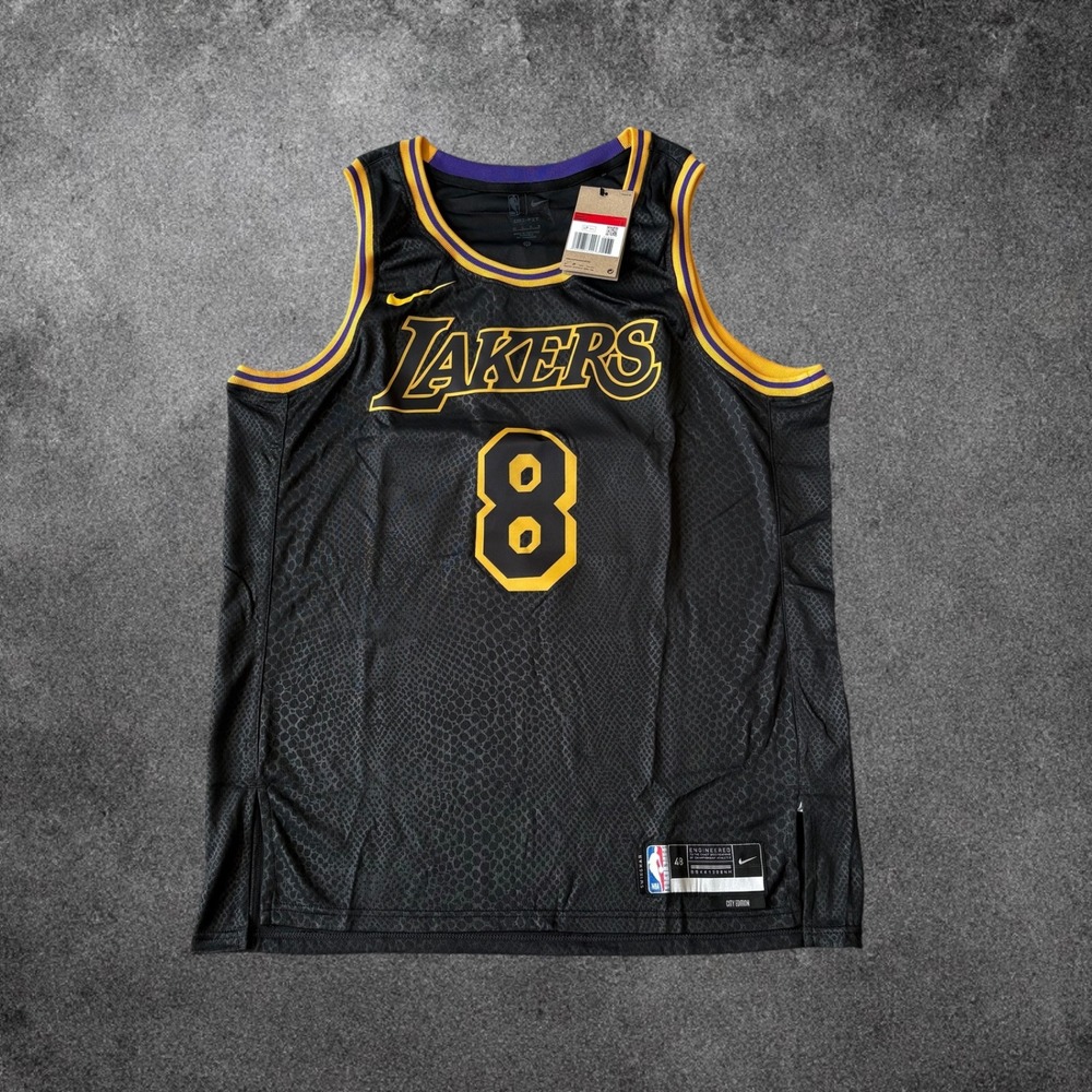 Nike Kobe Bryant Lakers Black Mamba City Edition Jersey 8 24 FN7297-010 Mens L